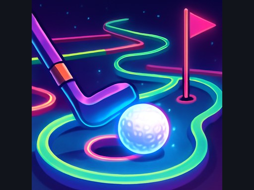 Star Cosmic Neon Mini Golf - Free HTML5 Browser Game